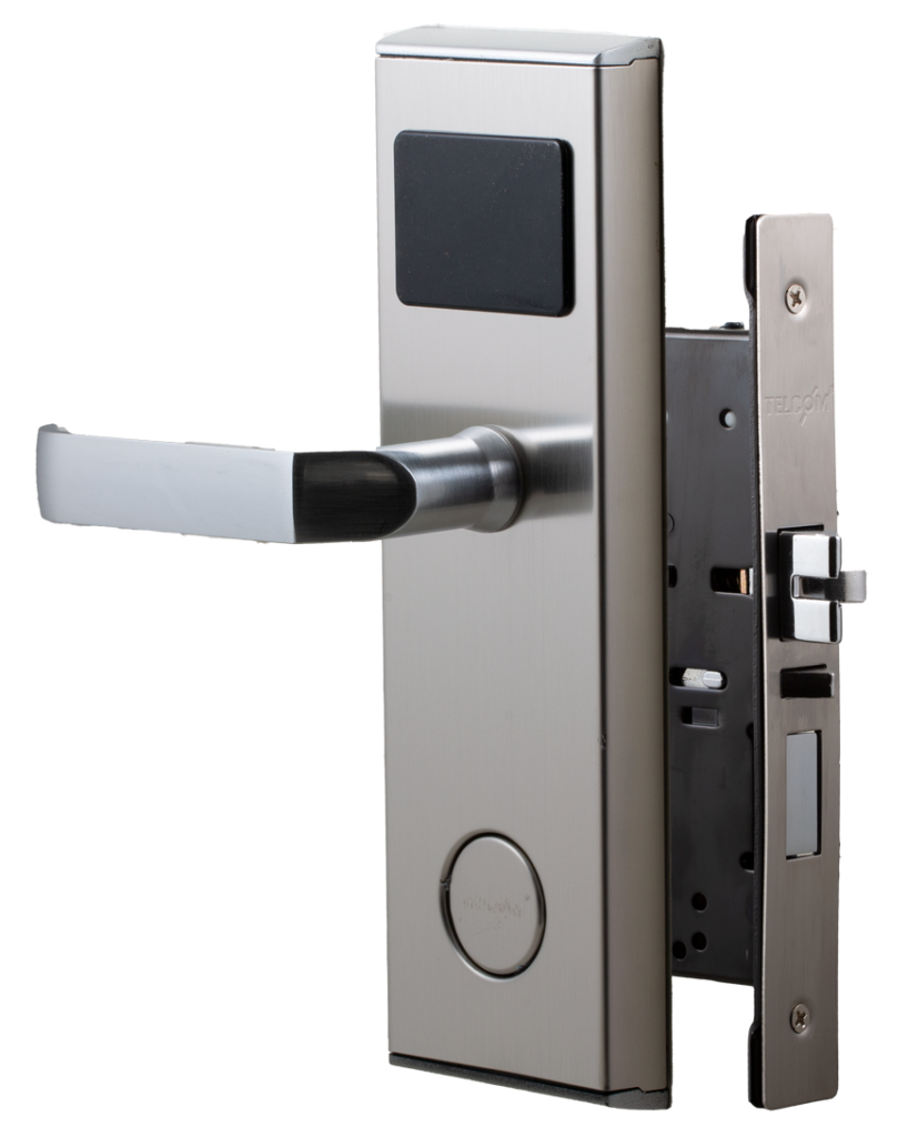 Coral Black kartlı otel kapı kilidi – paslanmaz çelik elektronik kapı kilidi modeli